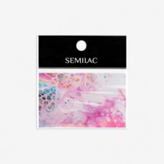 AKSE0024 08 Semilac Nail transfer foil Rainbow Marble
