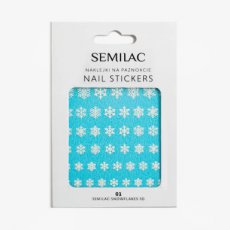 01 Semilac Snowflakes 3D-stickers voor nagels