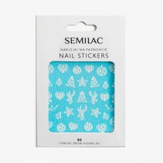 02 Semilac Snow Figures 3D-stickers voor nagels