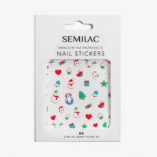 04 Semilac Xmas theme 3D-stickers voor nagels