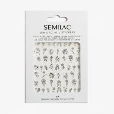 07 Semilac - Natural Theme Silver-stickers voor nagels