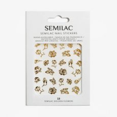 SE331 13 Semilac naklejki na paznokcie Golden Flowers