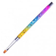Ovale MollyLac Pro Gel Rainbow penseel maat 4
