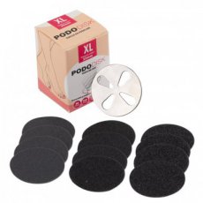 Disc pod voor pedicure Pododisk set spindelschijf + pads vervangbare schijven XL 35 mm